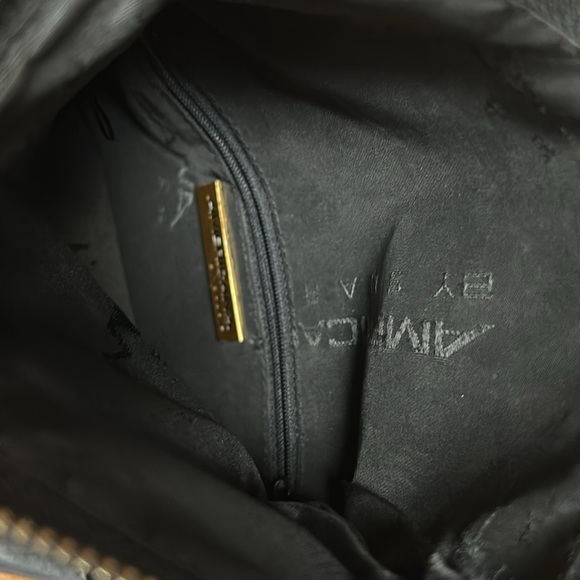 Vintage Women’s by Sharif Black Suede Leather Hold Hardware Folded Crossbody Bag - Picture 11 of 16